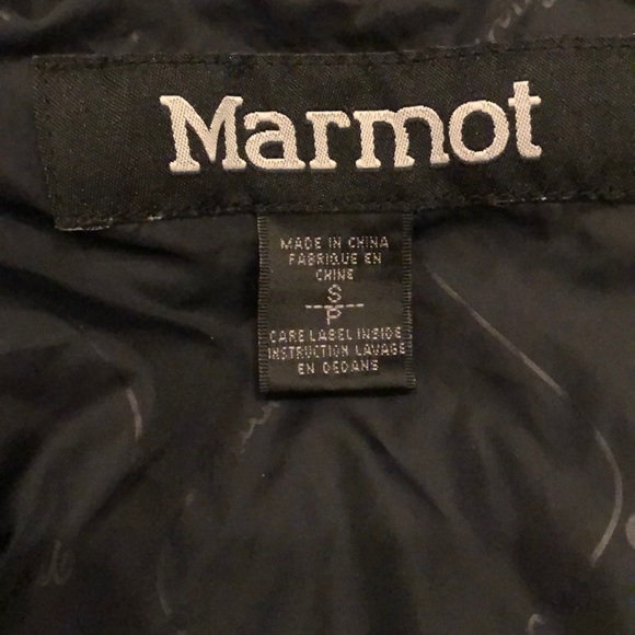 Marmot Gray with Black Quilted Zippered Jacket - Picture 6 of 8
